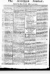 Aberdeen Press and Journal Monday 19 November 1770 Page 1