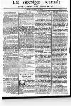 Aberdeen Press and Journal Monday 13 April 1772 Page 1