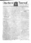 Aberdeen Press and Journal Monday 06 January 1783 Page 1