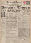 Aberdeen Press and Journal Saturday 02 September 1939 Page 1