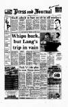 Aberdeen Press and Journal Thursday 01 November 1990 Page 1