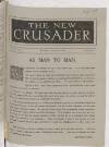 New Crusader Friday 09 August 1918 Page 1