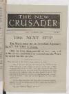 New Crusader Friday 01 November 1918 Page 1
