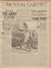 Social Gazette Saturday 21 October 1911 Page 1