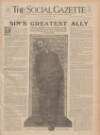 Social Gazette Saturday 30 August 1913 Page 1