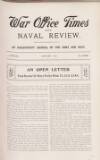 War Office Times and Naval Review Thursday 15 January 1914 Page 3