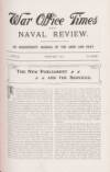 War Office Times and Naval Review Tuesday 01 February 1910 Page 3