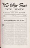 War Office Times and Naval Review Friday 01 July 1910 Page 3