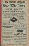 War Office Times and Naval Review Friday 01 December 1911 Page 1