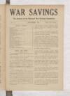 War Savings Friday 01 December 1916 Page 1