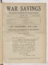 War Savings Monday 01 January 1917 Page 1