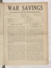 War Savings Thursday 01 February 1917 Page 1