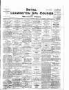 Leamington Spa Courier Friday 04 February 1921 Page 1