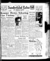 Sunderland Daily Echo and Shipping Gazette Monday 08 October 1945 Page 1