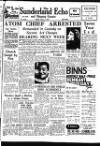 Sunderland Daily Echo and Shipping Gazette Friday 03 February 1950 Page 1