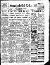 Sunderland Daily Echo and Shipping Gazette Friday 19 January 1951 Page 1