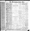 Birmingham Mail Thursday 03 January 1889 Page 1