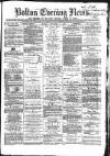 Bolton Evening News Monday 08 November 1869 Page 1