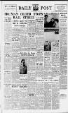 Liverpool Daily Post Saturday 26 August 1950 Page 1