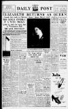 Liverpool Daily Post Friday 08 February 1952 Page 1