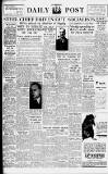 Liverpool Daily Post Tuesday 26 February 1952 Page 1