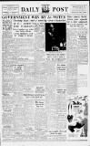 Liverpool Daily Post Wednesday 12 November 1952 Page 1