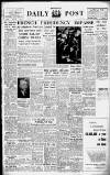 Liverpool Daily Post Monday 21 December 1953 Page 1