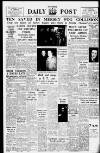 Liverpool Daily Post Saturday 22 January 1955 Page 1
