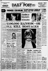 Liverpool Daily Post Wednesday 08 January 1975 Page 1