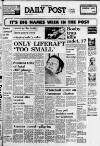 Liverpool Daily Post Monday 27 January 1975 Page 1