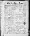 Shetland Times Saturday 25 September 1915 Page 1