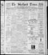 Shetland Times Saturday 10 September 1927 Page 1