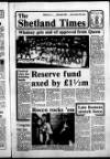 Shetland Times Friday 25 April 1986 Page 1