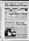 Shetland Times Friday 22 September 2000 Page 1