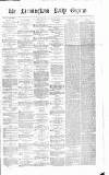 Birmingham Daily Gazette Wednesday 29 October 1862 Page 1