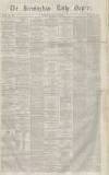 Birmingham Daily Gazette Wednesday 09 September 1863 Page 1