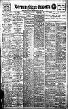 Birmingham Daily Gazette Thursday 21 December 1911 Page 1
