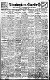 Birmingham Daily Gazette Monday 02 December 1912 Page 1