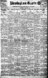 Birmingham Daily Gazette Wednesday 20 August 1913 Page 1