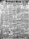 Birmingham Daily Gazette Tuesday 26 July 1921 Page 1