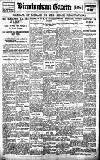 Birmingham Daily Gazette Tuesday 09 August 1921 Page 1