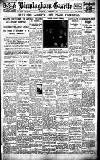 Birmingham Daily Gazette Tuesday 06 December 1921 Page 1