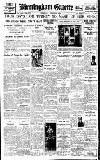 Birmingham Daily Gazette Thursday 01 February 1923 Page 1