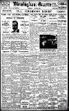 Birmingham Daily Gazette Thursday 11 March 1926 Page 1