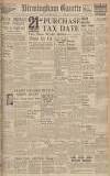Birmingham Daily Gazette Friday 04 October 1940 Page 1