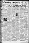 Evening Despatch Monday 21 November 1921 Page 1