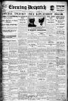 Evening Despatch Thursday 01 December 1921 Page 1