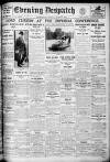 Evening Despatch Friday 05 October 1923 Page 1