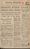 Evening Despatch Thursday 09 November 1939 Page 1