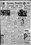 Evening Despatch Monday 31 January 1949 Page 1